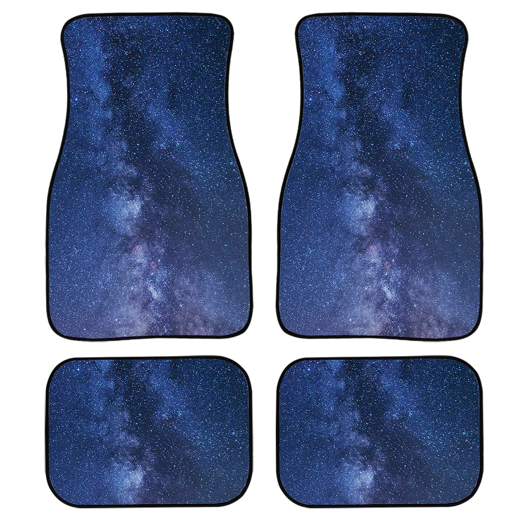 Stars Night Milky Way Print Front And Back Car Floor Mats, Front Car Mat