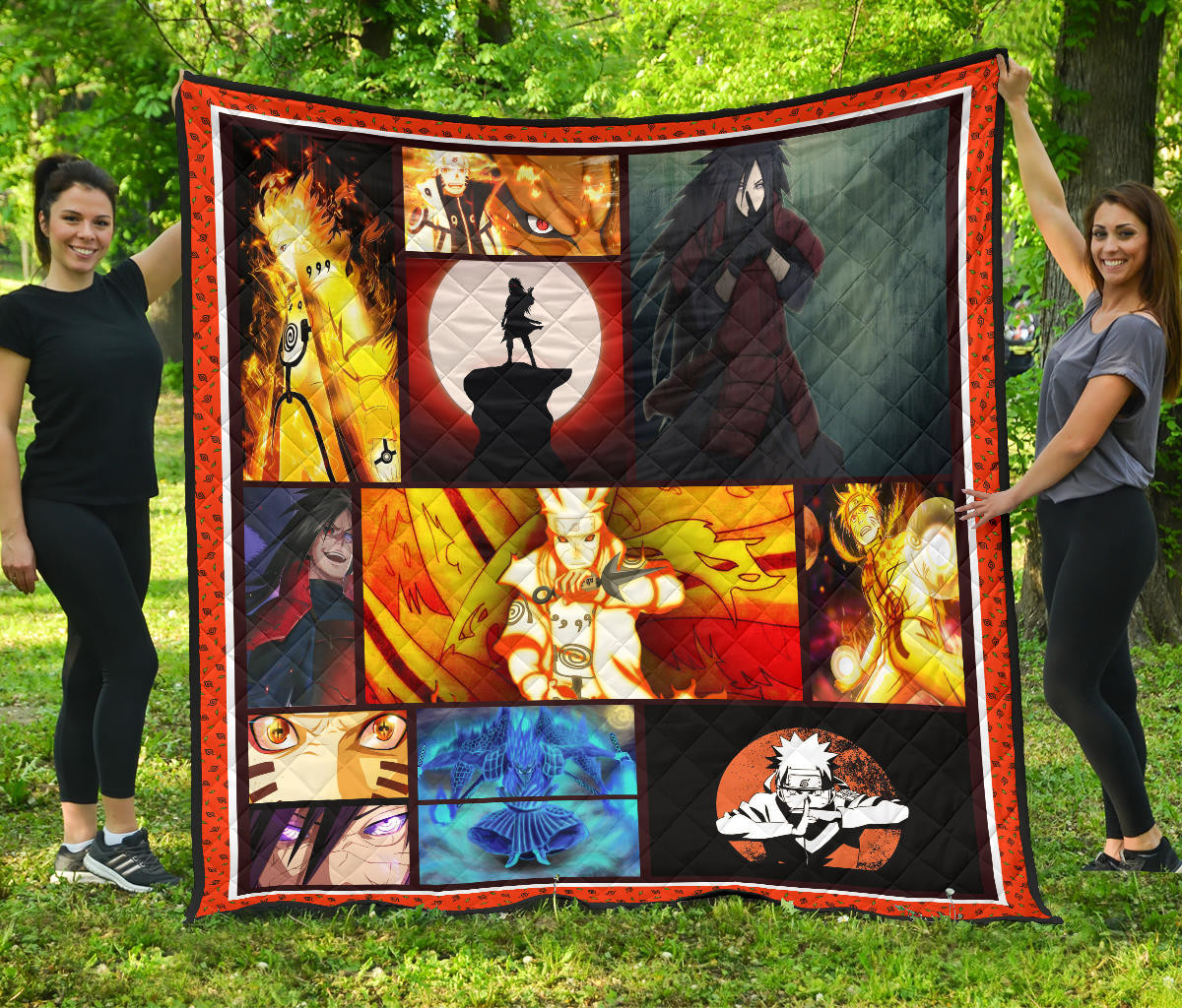 Madara Uchiha Vs Naruto Premium Quilt Blanket Anime Home Decor Custom For Fans Na030302