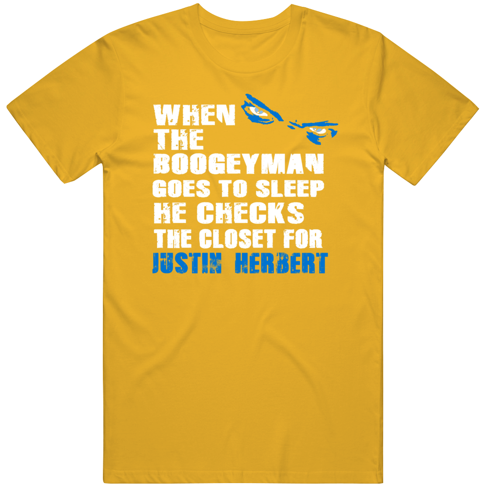 Justin Herbert Boogeyman Los Angeles Football Fan T-Shirt