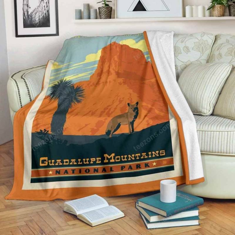 Guadalupe Mountains National Park Premium Fleece Blanket