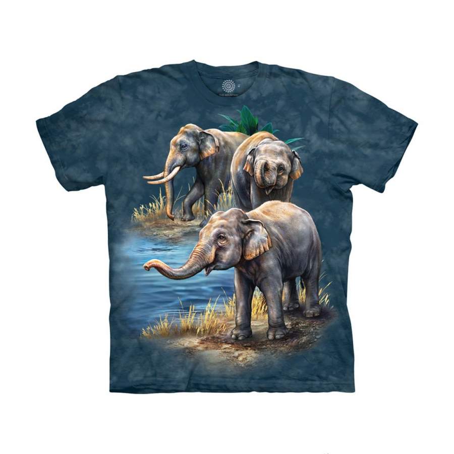 Asian Elephant Collage – Kids’ Unisex T-Shirt