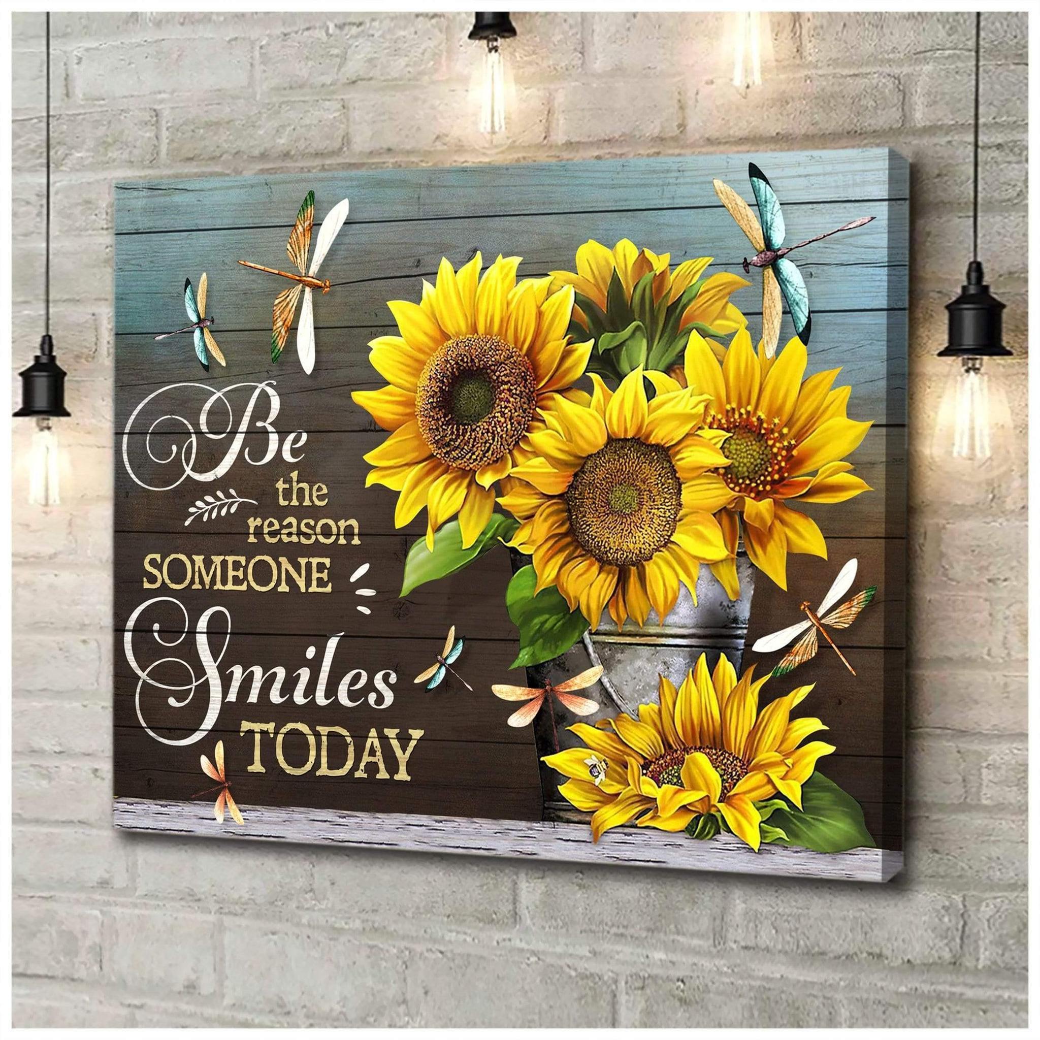 Be The Reason Someone Smiles Today – Gift For Home Decor, Best Gift Idea, Gift For Family – Canvas Prints, Matte Canvas