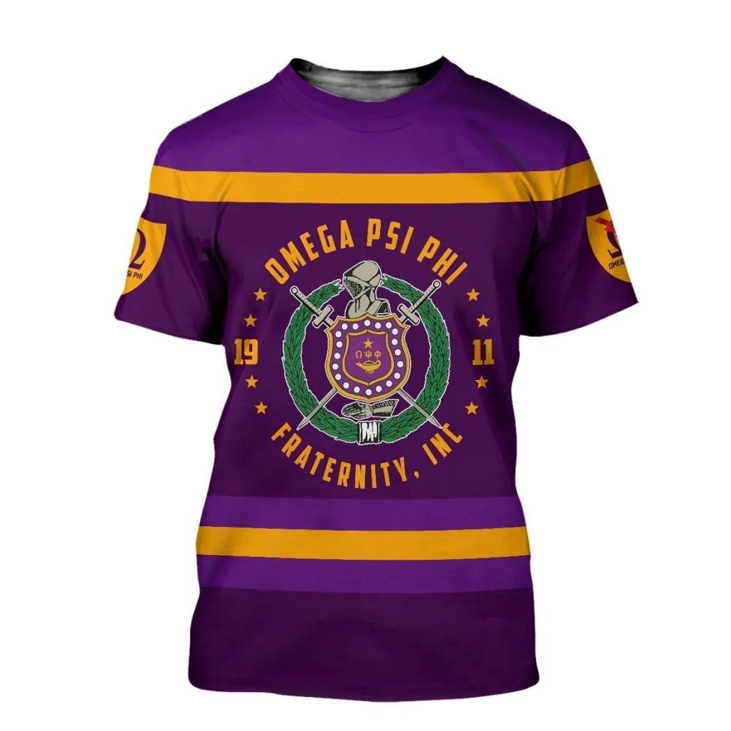 Fraternity Tshirt – Omega Psi Phi Crest Ver2 Tshirt