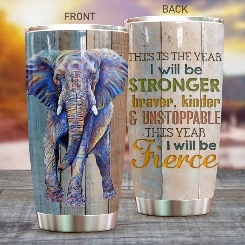 This Is The Year Elephant Tumbler M09T9