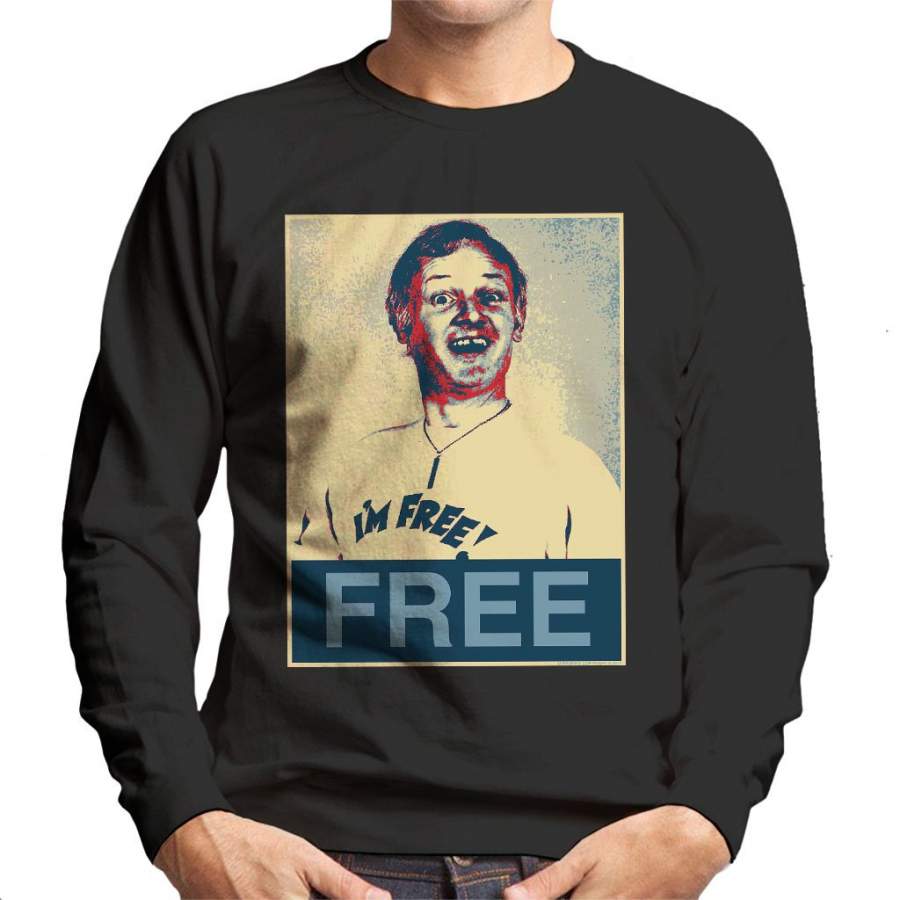 Are You Being Served Mr Humphries Im Free Poster Style Men’s Sweatshirt