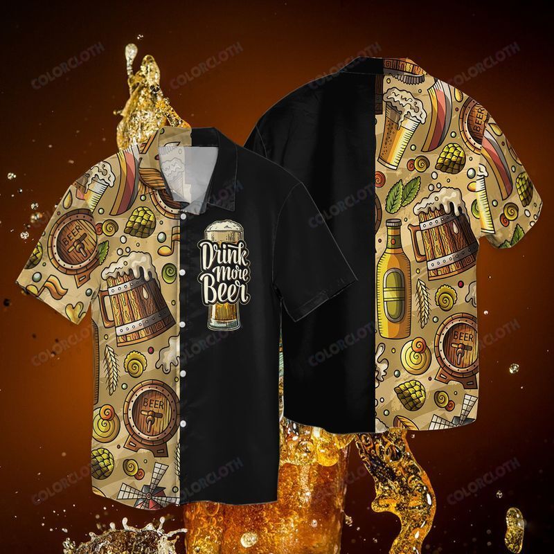 Drink More Beer Hawaiian Shirt Ha19378