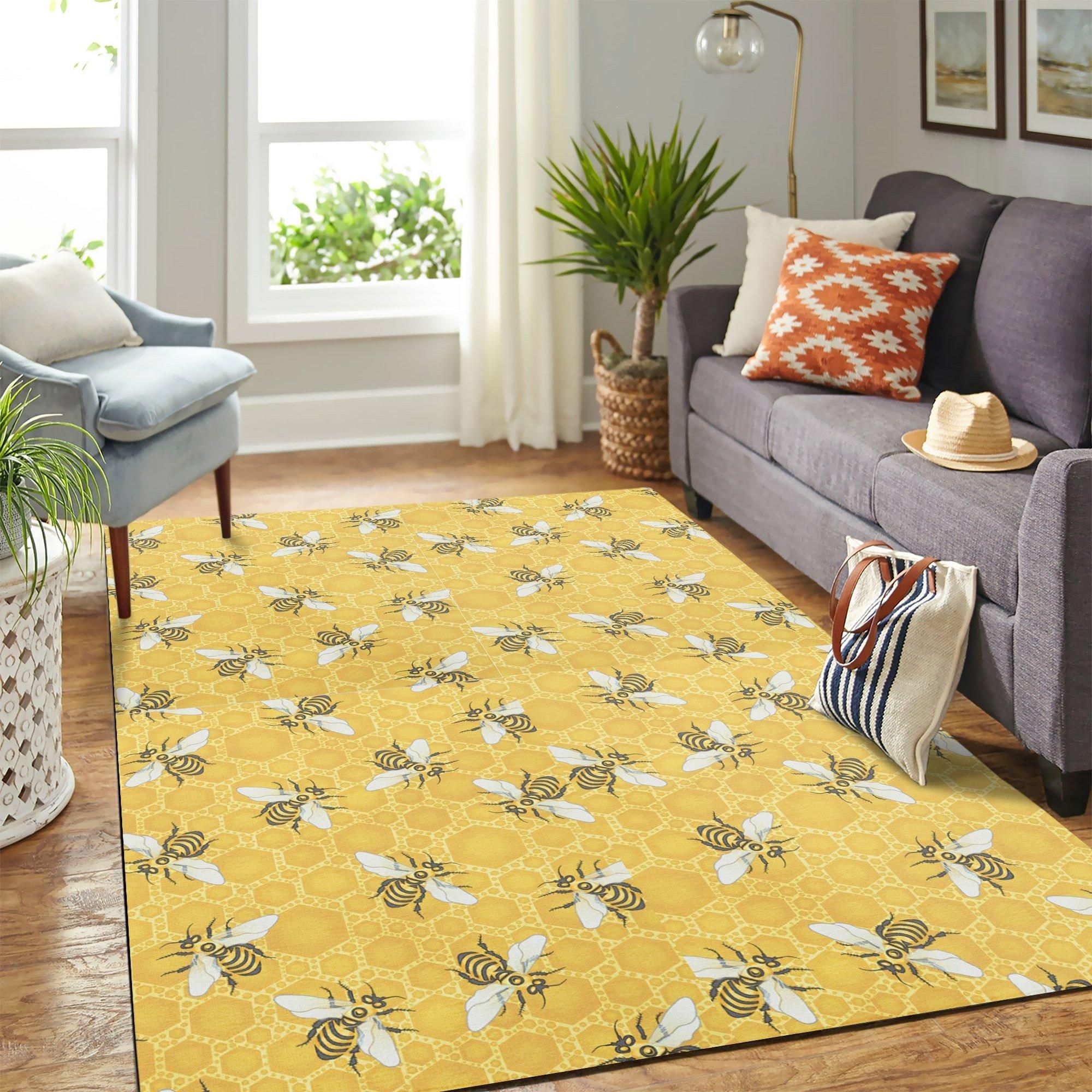 Honey Bee Area Rug Geeky Carpet – home decor – Bedroom Living Room decor