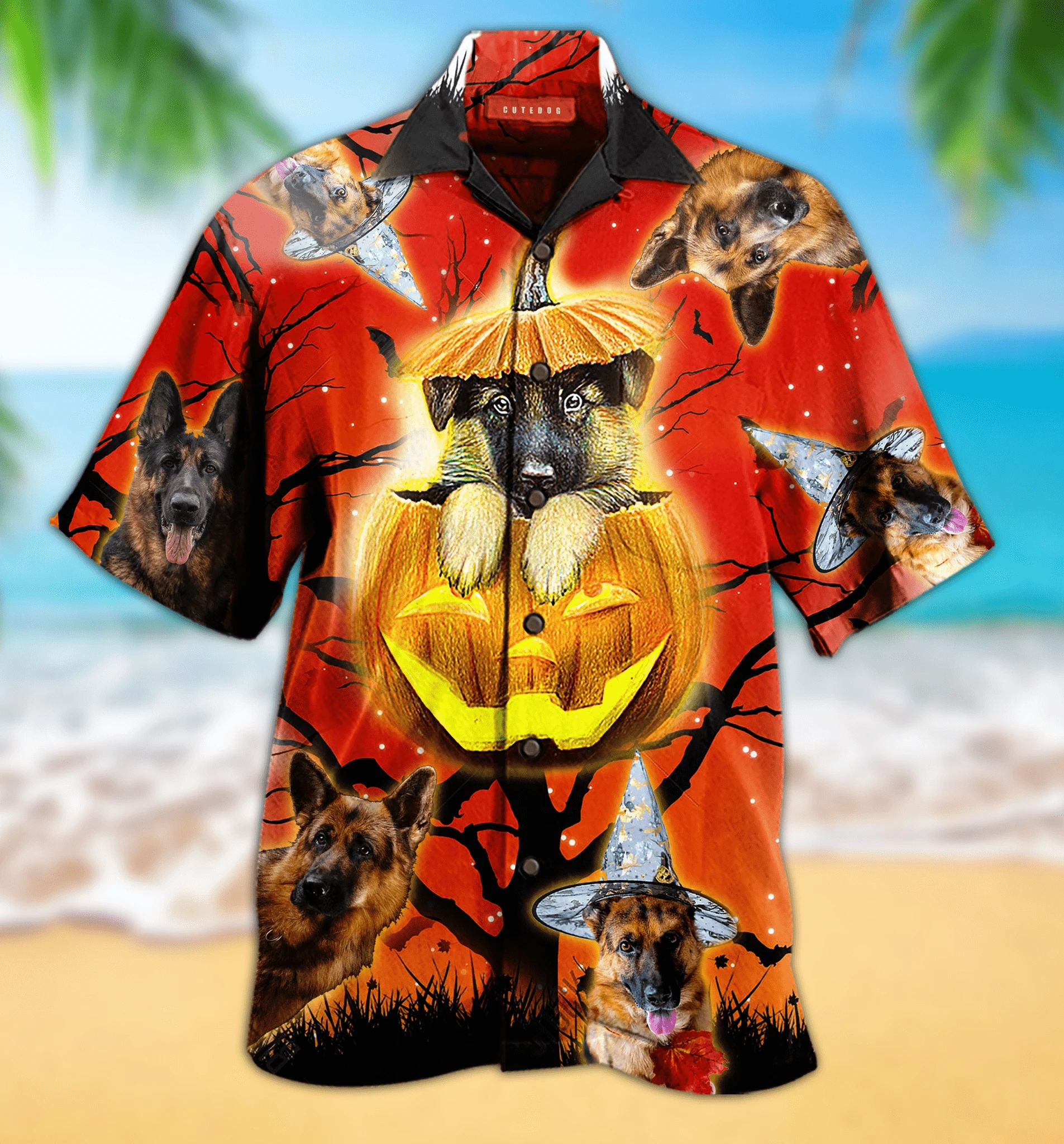 Cute German Shepherd Dog Hawaii Shirt Unisex Adult Ha59480