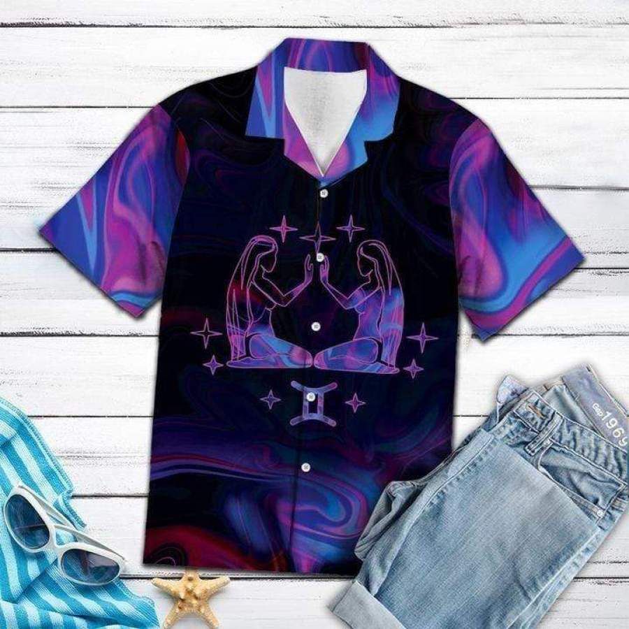 Amazing Gemini Horoscope Hawaiian Shirt Zodiac Birthday Gifts