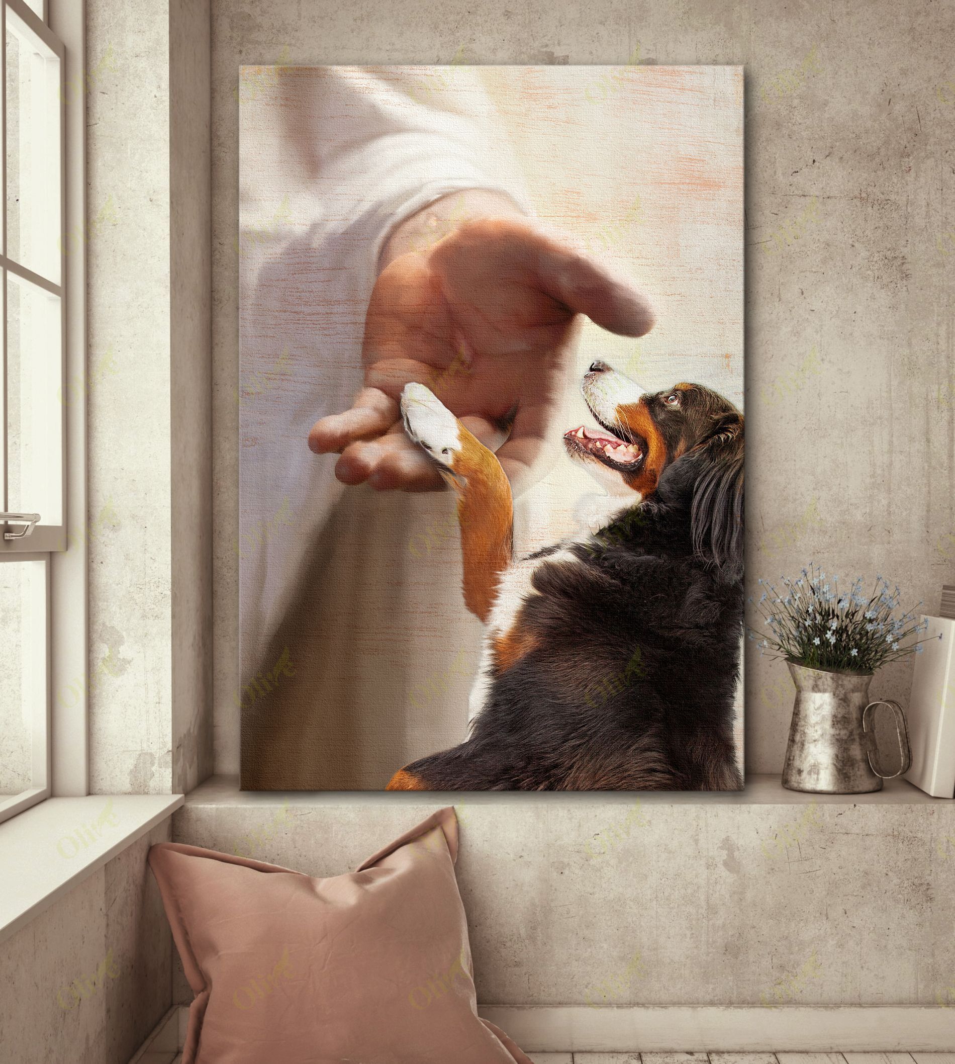 Bernese Mountain – Take My Hand Canvas And Poster | Wall Decor Visual Art