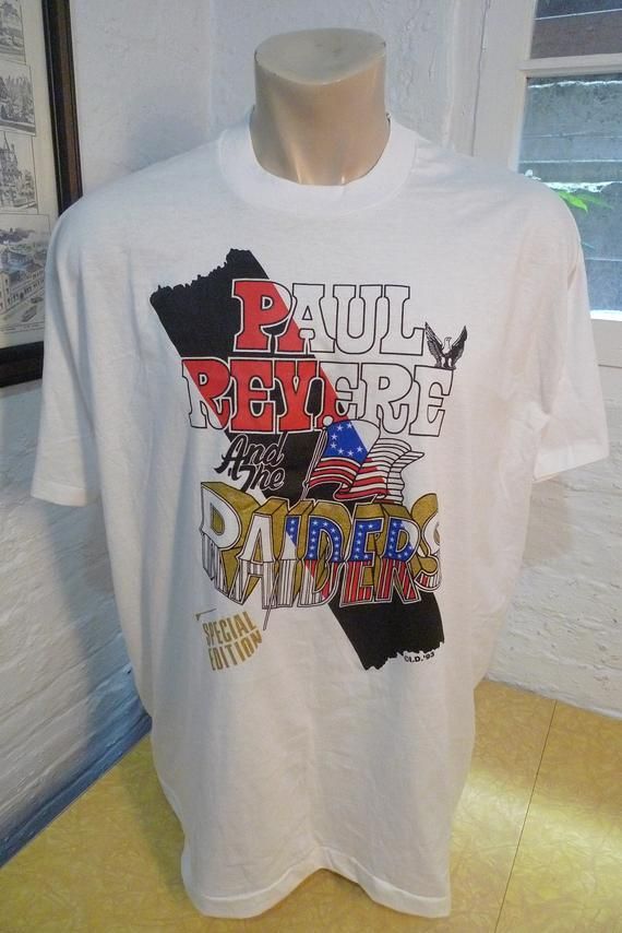 52 1993 Paul Revere And The Raiders Shirt With Band Signed Photo Single Sided Single Stitched Deadstock Unworn Shirt