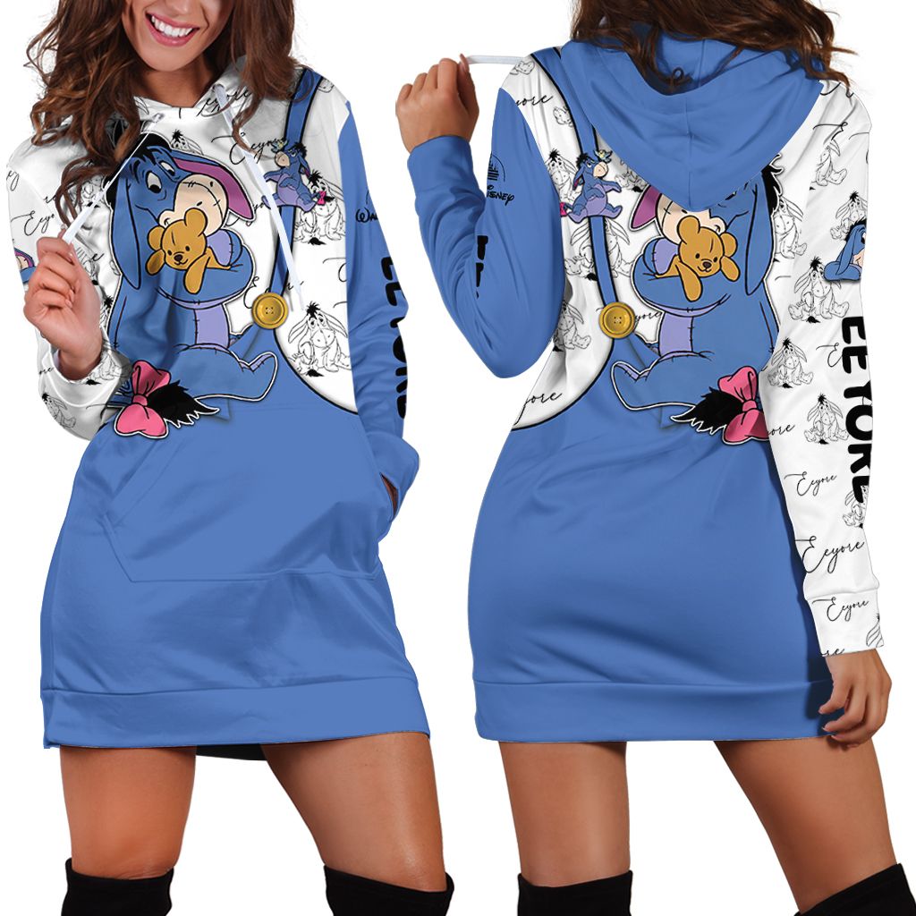 Winnie The Pooh Cartoon Fall Eeyore Hoodie All Over Printed 3D Unisex Men Women