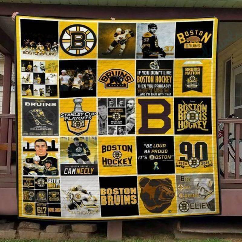 Boston Bruins Quilt Blanket 02