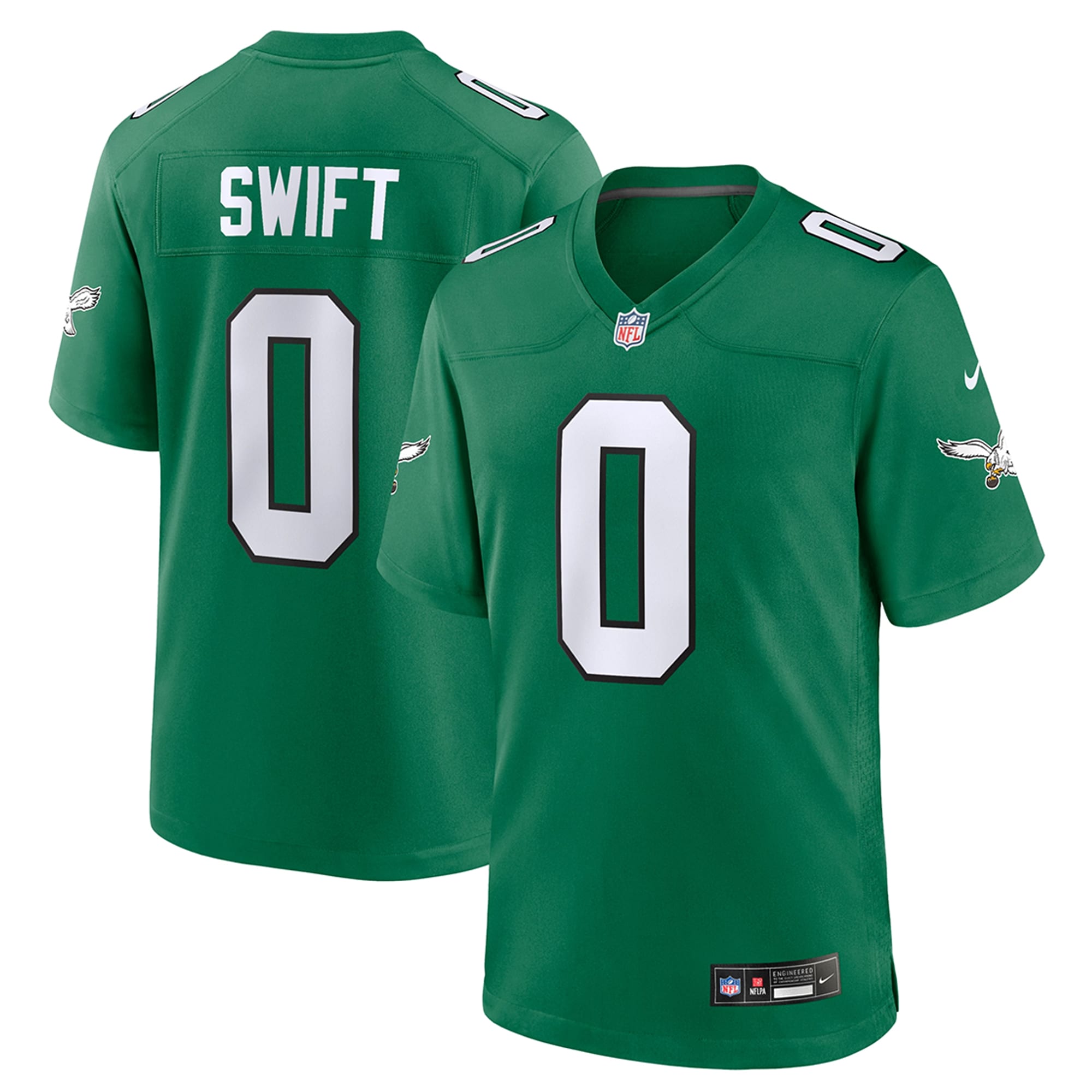 D'Andre Swift Philadelphia Eagles Youth Game Jersey – Kelly Green