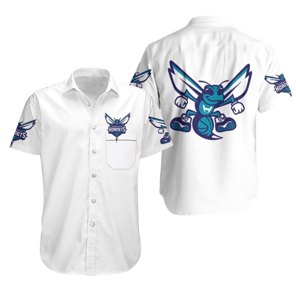 Charlotte Hornets Basketball Classic Mascot Logo Gift For Fans White Hawaii Shirt Ha49585