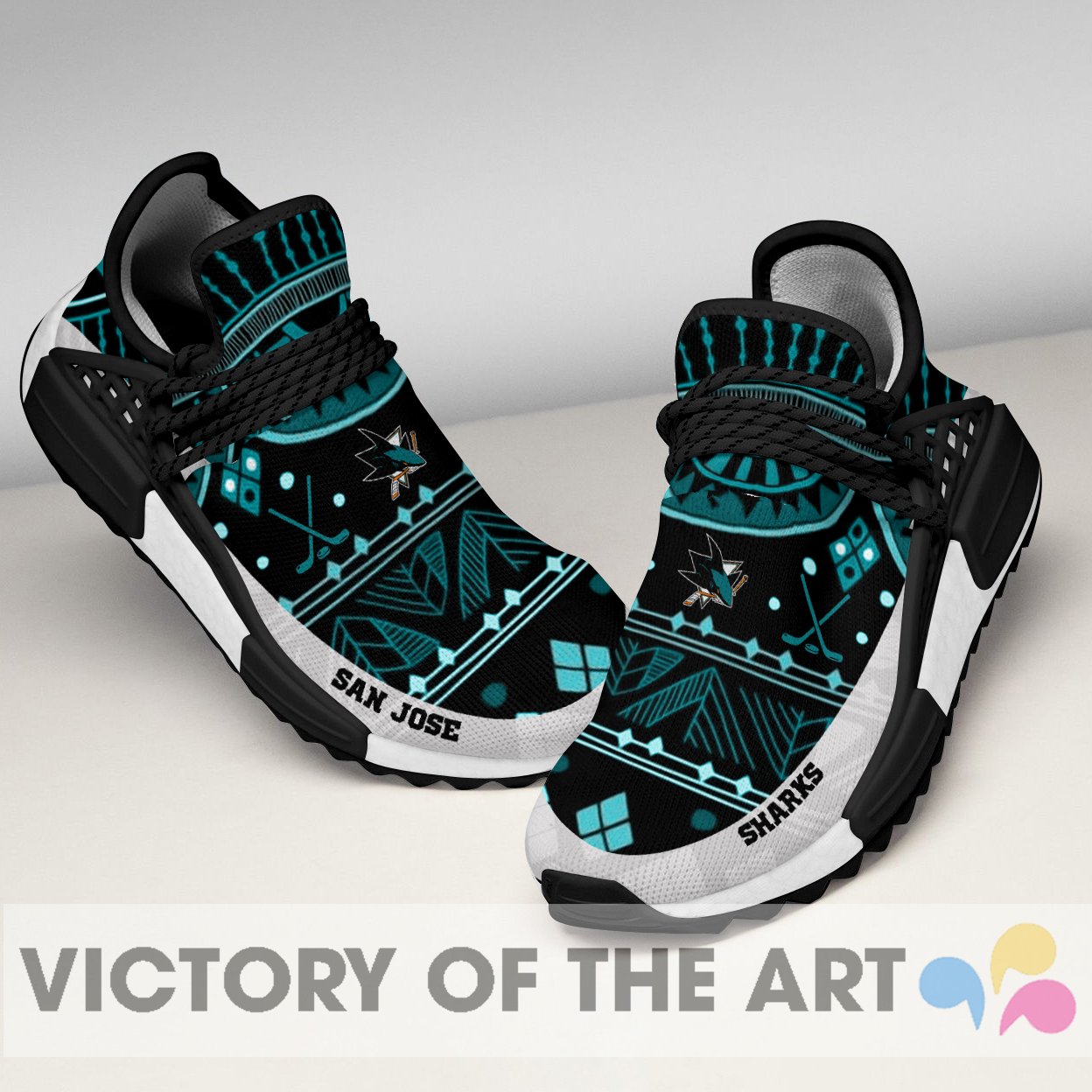 Wonderful Pattern Human Race San Jose Sharks Shoes For Fans