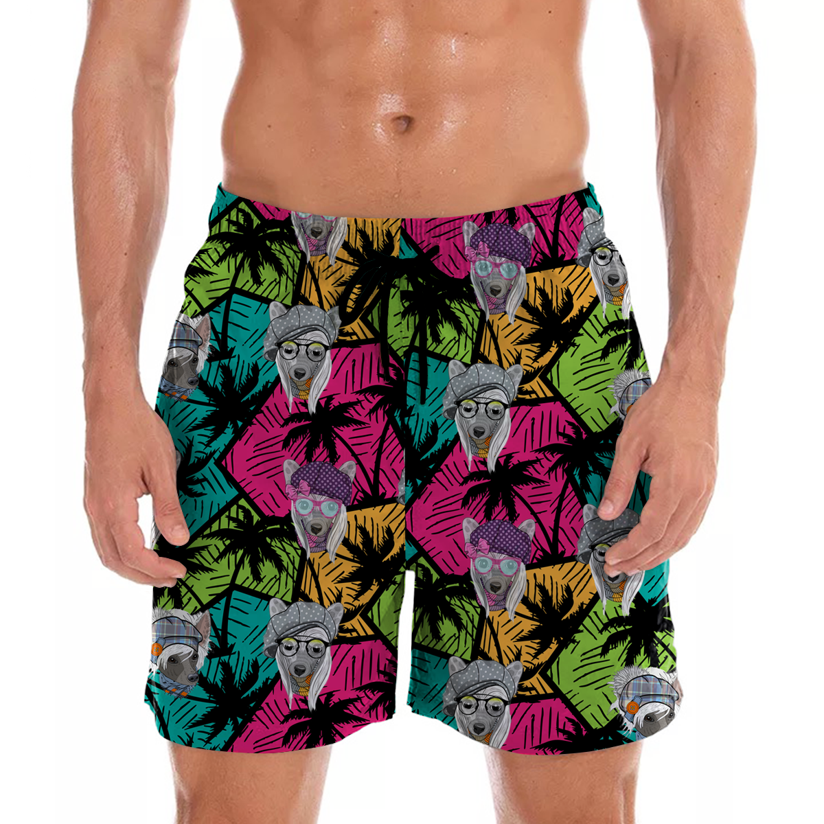 Chinese Crested Aloha Hawaii Shorts Ha43135