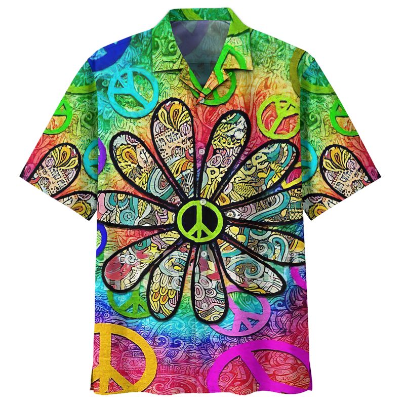 Hippie Daisy Hawaii Shirt For Hawaii Aloha Ha72926