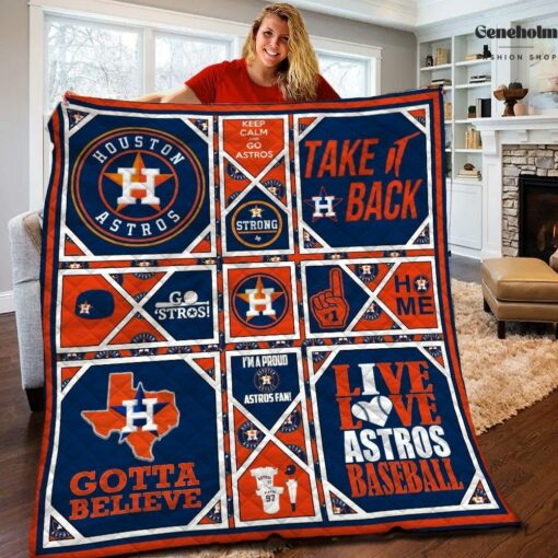 Houston Astros Blanket Quilt V98