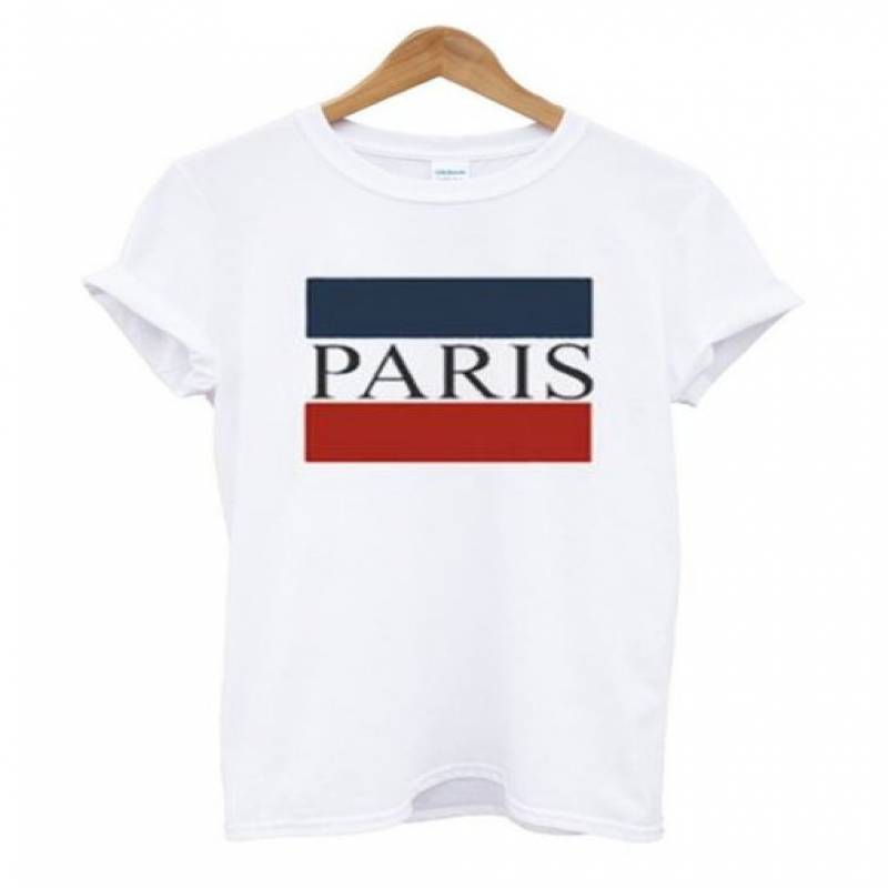 Paris T shirt Letter Printed TShirt