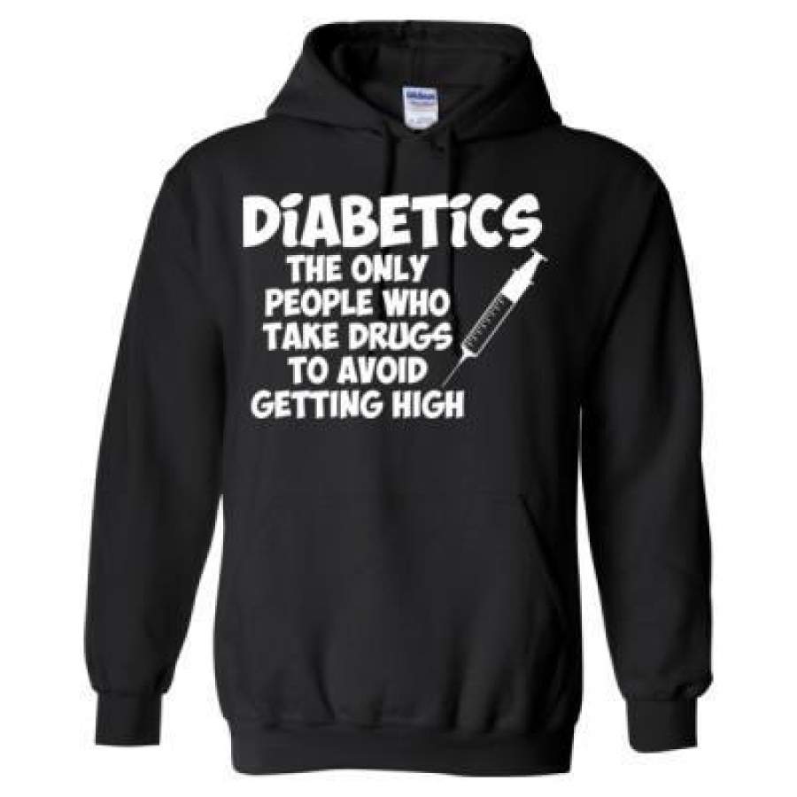 AGR Diabetics The Only People Who Take Drugs To Avoid High – Heavy Blend™ Hooded Sweatshirt