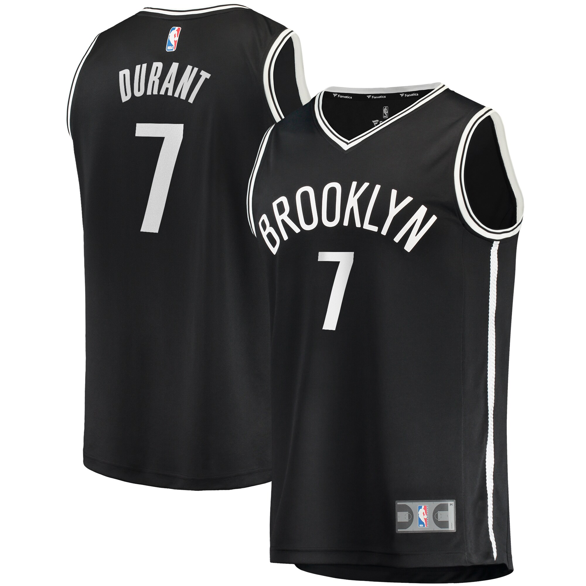 Kevin Durant Brooklyn Nets 2021/22 Fast Break Jersey – Icon Edition – Black