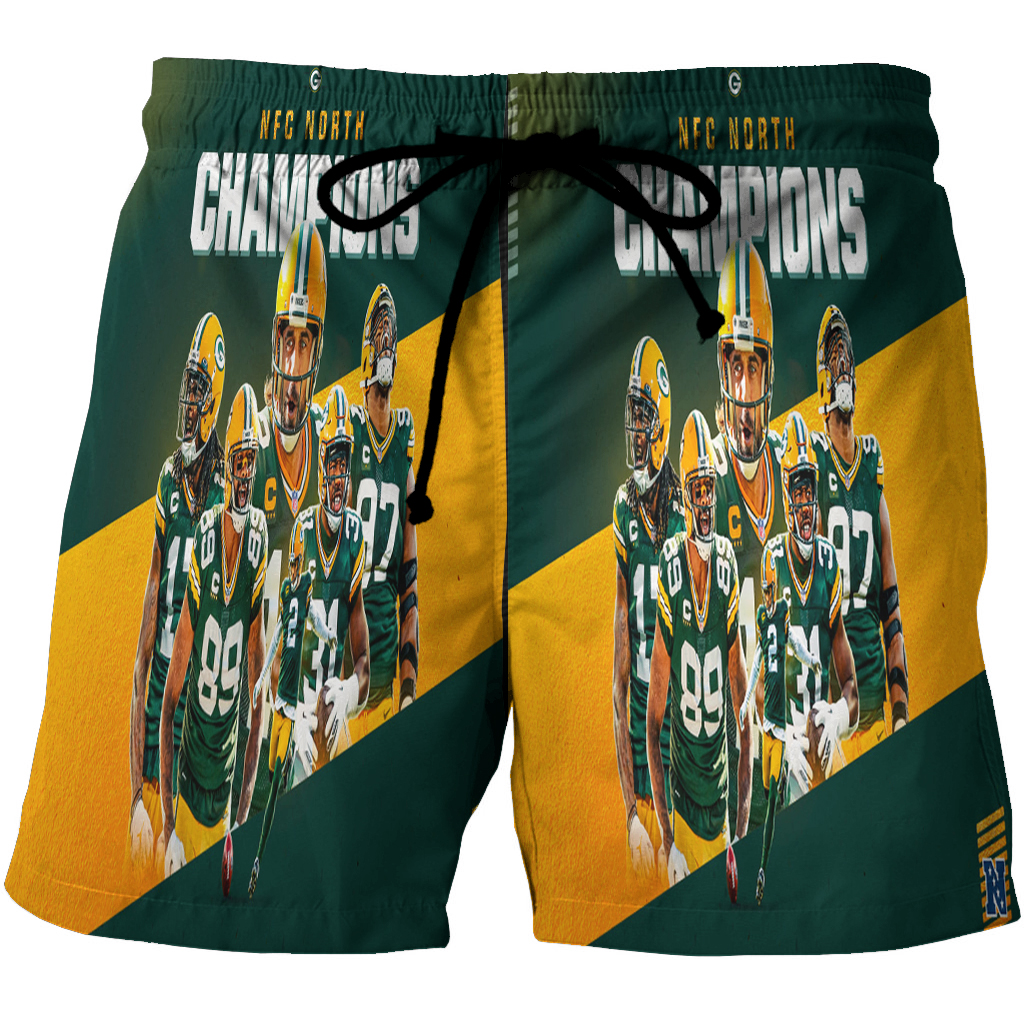 Green Bay Packers Player Team V11 3D All Over Print Summer Beach Hawaiian Short