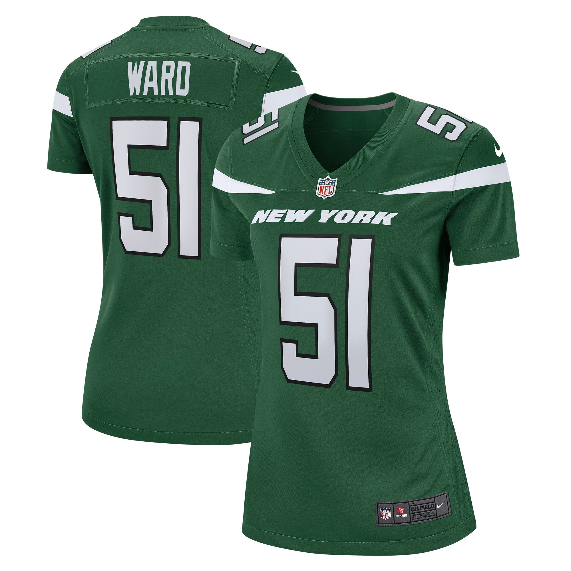 Tim Ward New York Jets Womens Game Jersey – Gotham Green NFL