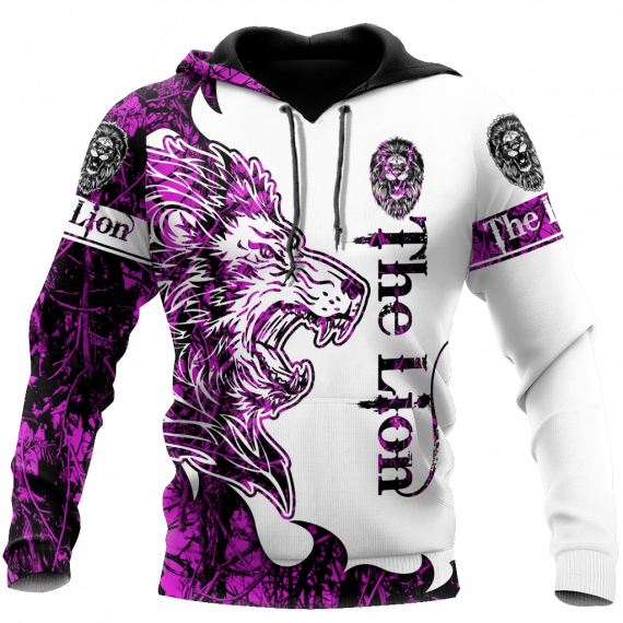 Unisex Hoodie All Over Print Lion Gifts The Purple Lion Tattoo Over Printed Us Unisex Size Hoodie