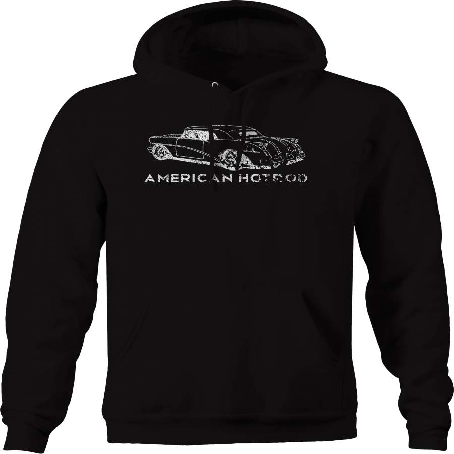 American Hotrod Sportscar Rally Racing Big Block Car Hoodie