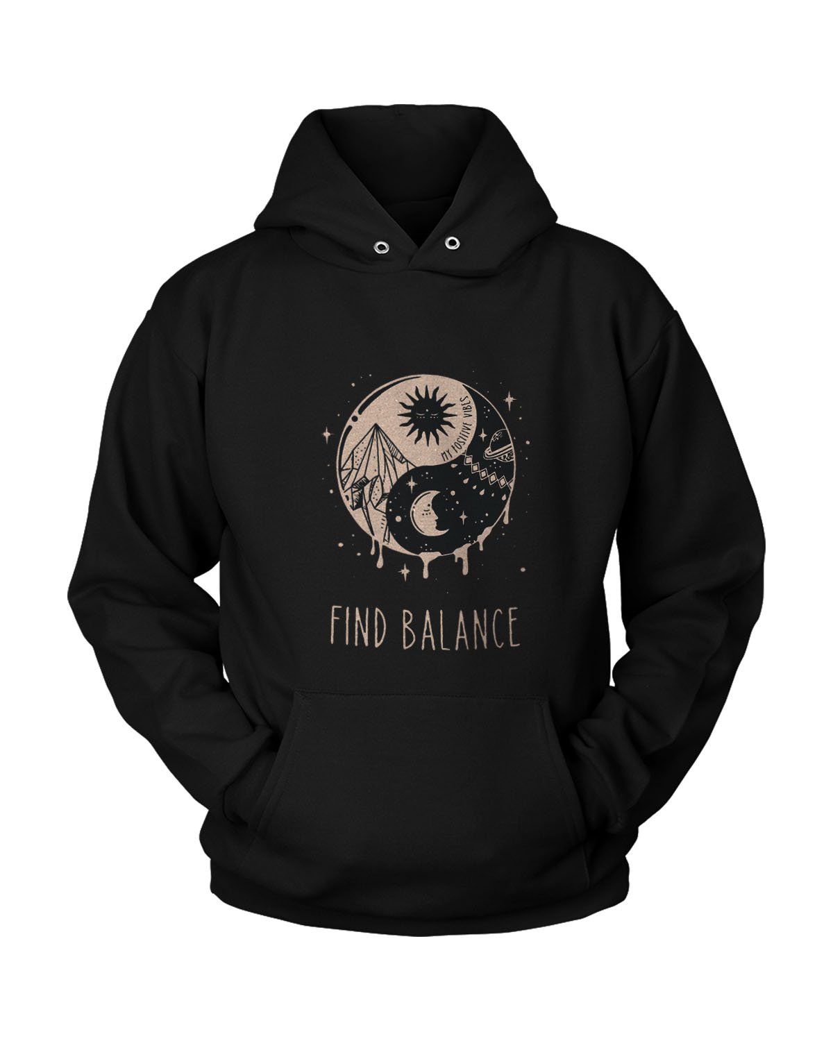 Yin Yang Find Balance Unisex Hoodie