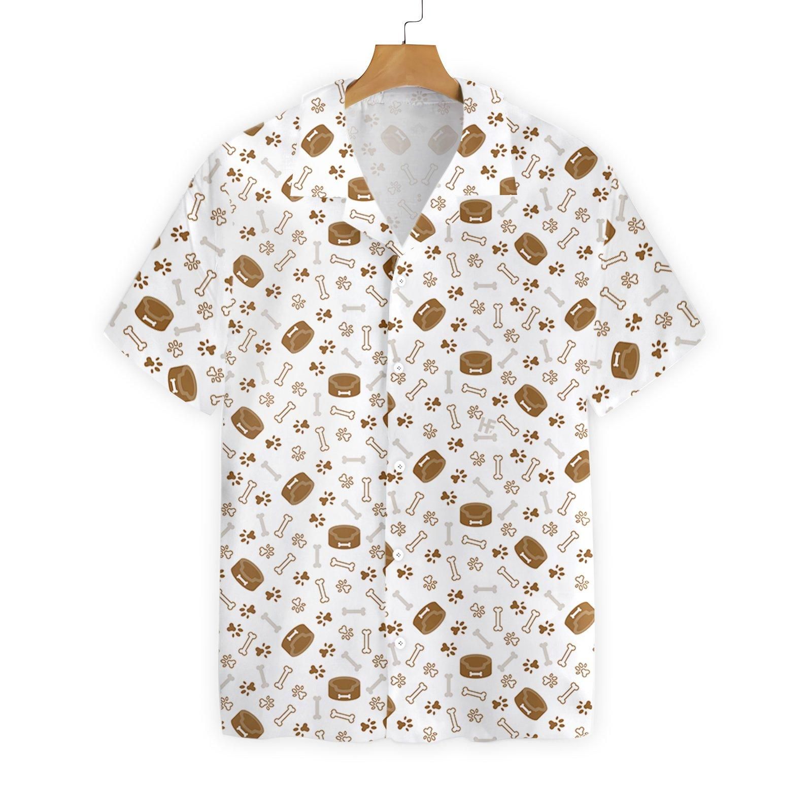 Dog Bone And Bowl Seamless 2710 Hawaii Shirt Ha63445