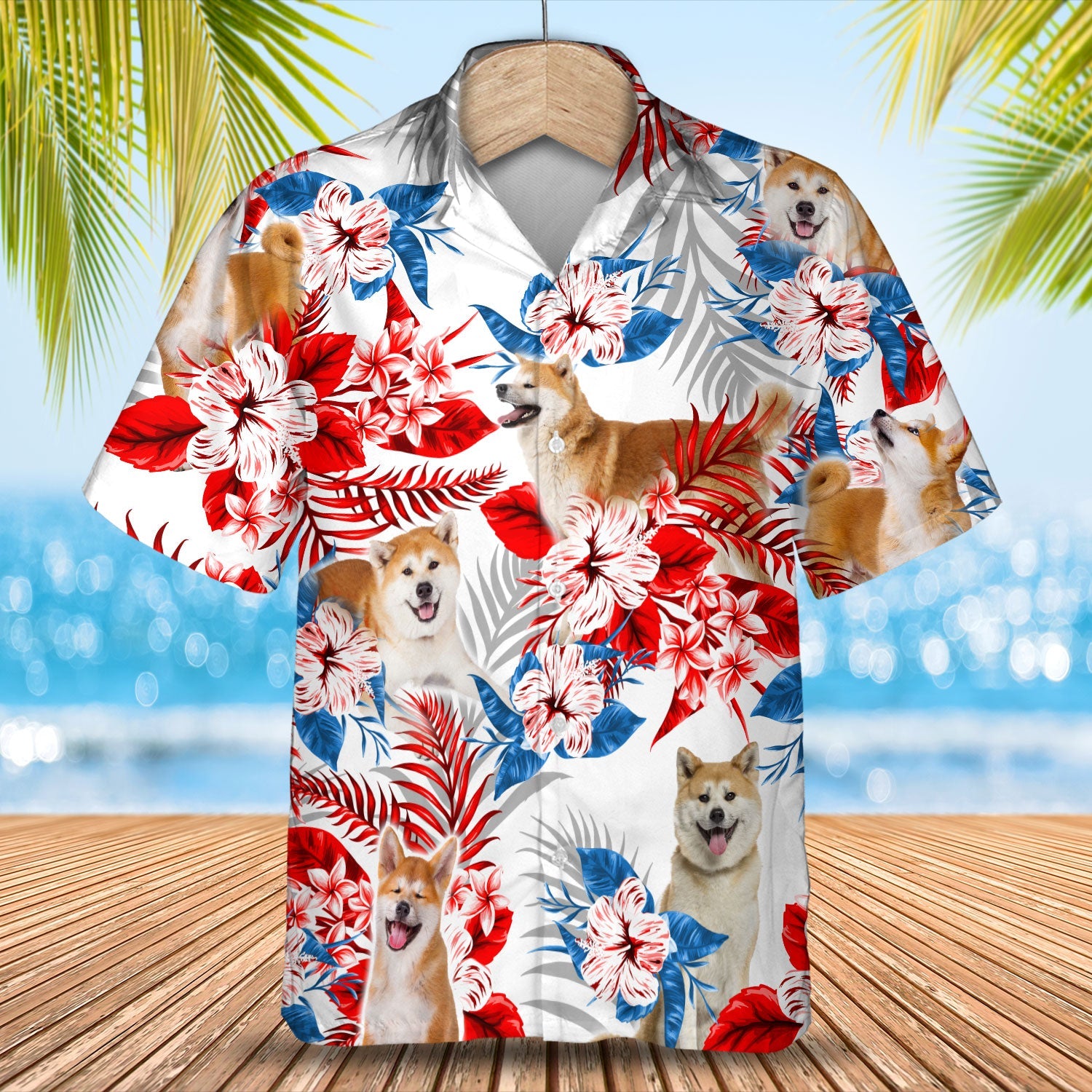 Akita Hawaii Shirt Summer Aloha Hawaii For Men And Women Ha26688