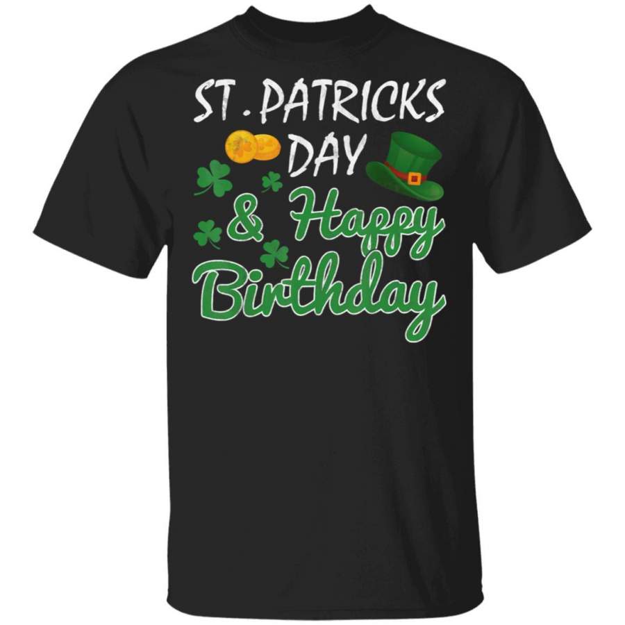 Vintage Birthday St Patricks Day Funny Birthday Gift T Shirt Saint Paddys Patricks Tshirt Lucky Shirts Drink Green Beer Irish Gifts Funny Tee