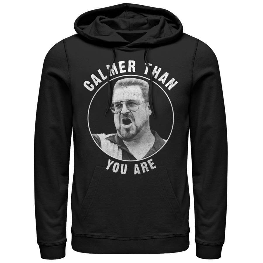 The Big Lebowski Men’s Walter Calmer Than You  Lightweight Hoodie