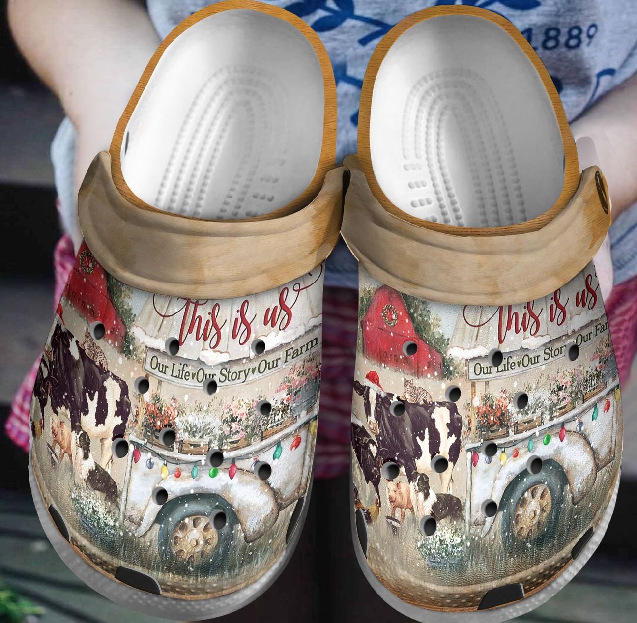 Farmer Personalized Clog, Custom Name, Text, Color, Number Fashion Style For Women, Men, Kid, Print 3D Our Farm Our Life