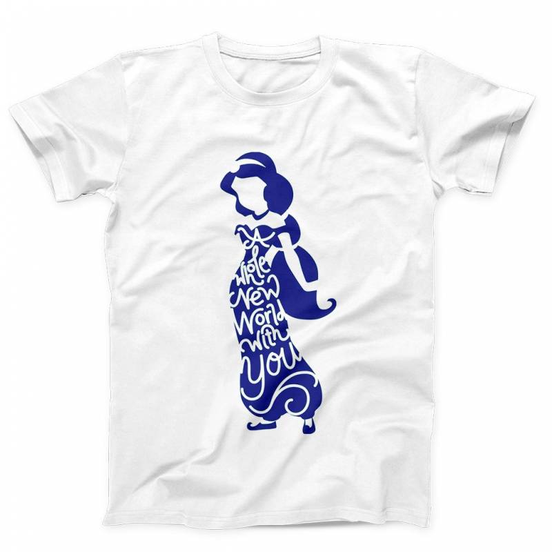 A Whole New World With You Aladdin And Jasmine Men’s T-Shirt