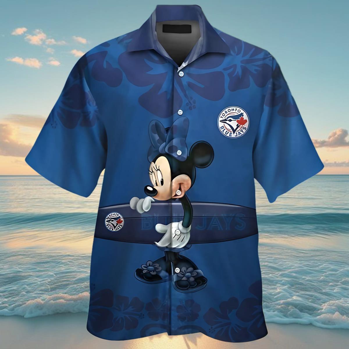 Surfboards Minnie Mouse Blue Jays Hawaiian Shirt