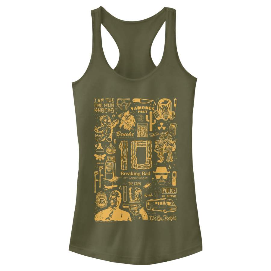 Breaking Bad Junior’s 10th Anniversary Icons  Racerback Tank