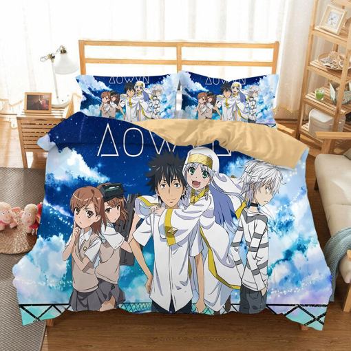 Toaru Majutsu No Index 13 Duvet Cover Pillowcase Home Decor 3D Bedding Set 1171