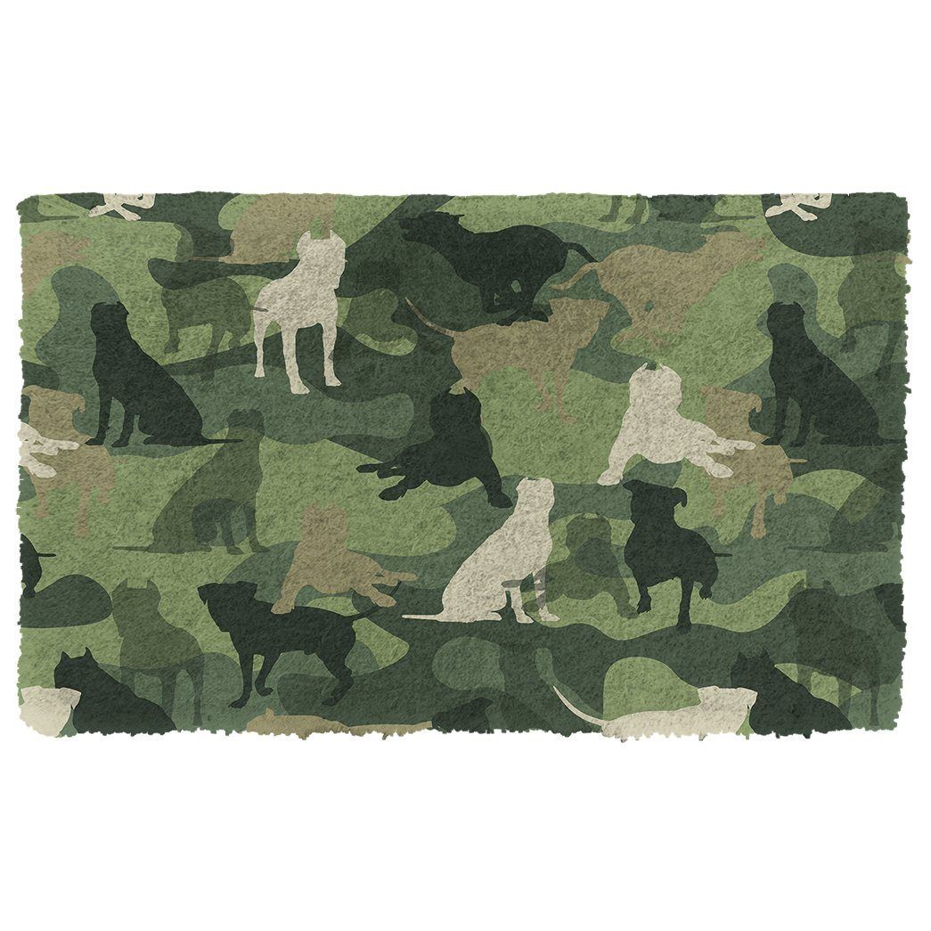 Gearhumans 3D Pit Bull Camo Doormat