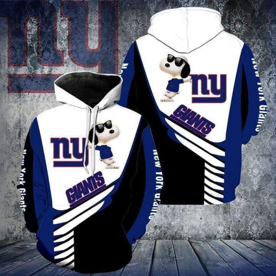 Snoopy New York Giants Hoodie Unisex 3D All Over Print