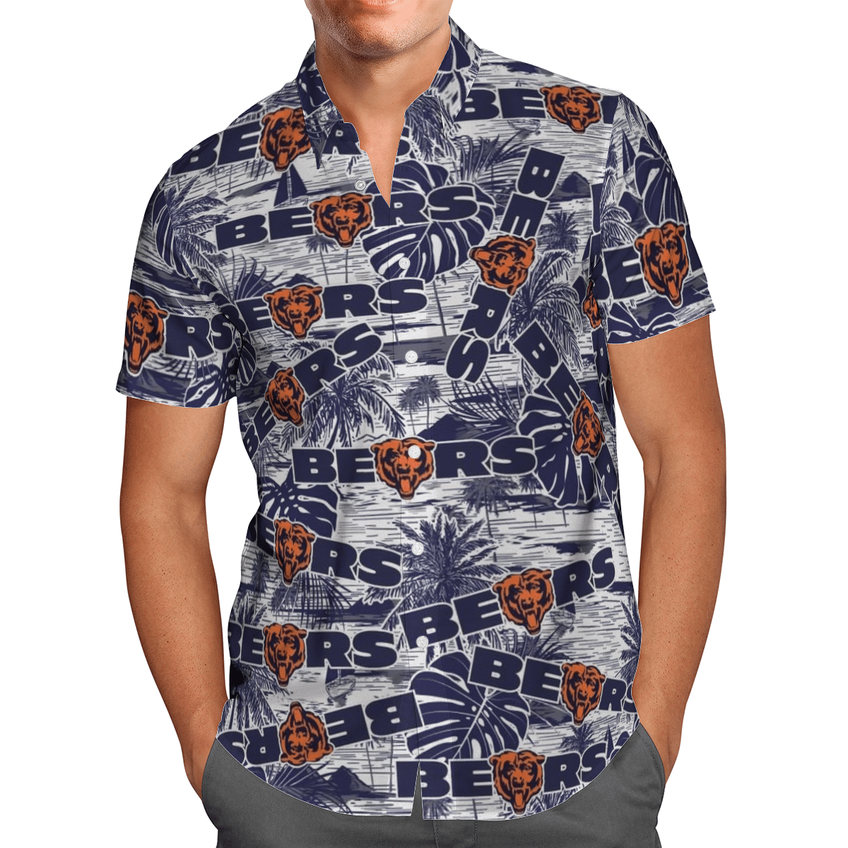 R-chicago bears Football Hawaiian Shirt