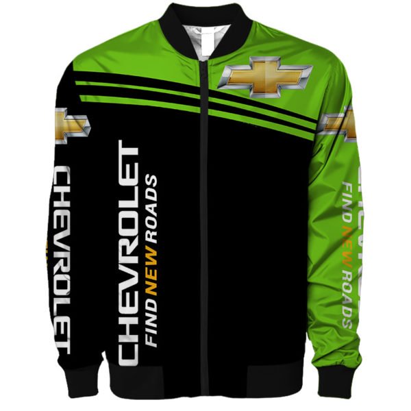 Chevolet Bomber Jacket, Chevrolet 3D Spring Autumn, Mens Casual Jacket