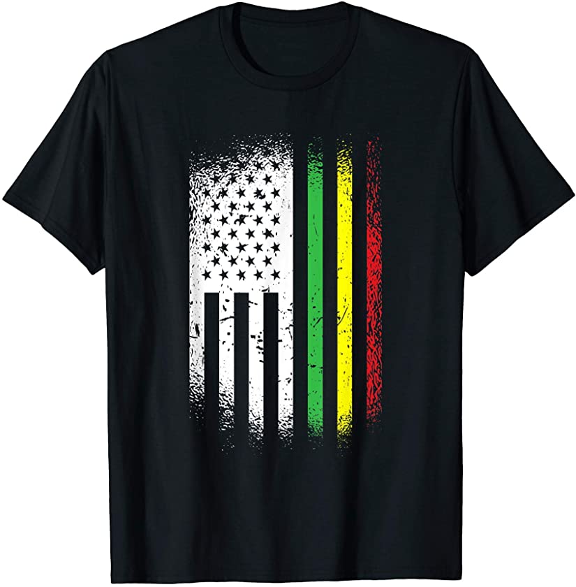 US Flag Black Lives Matter History African American Gifts T-Shirt