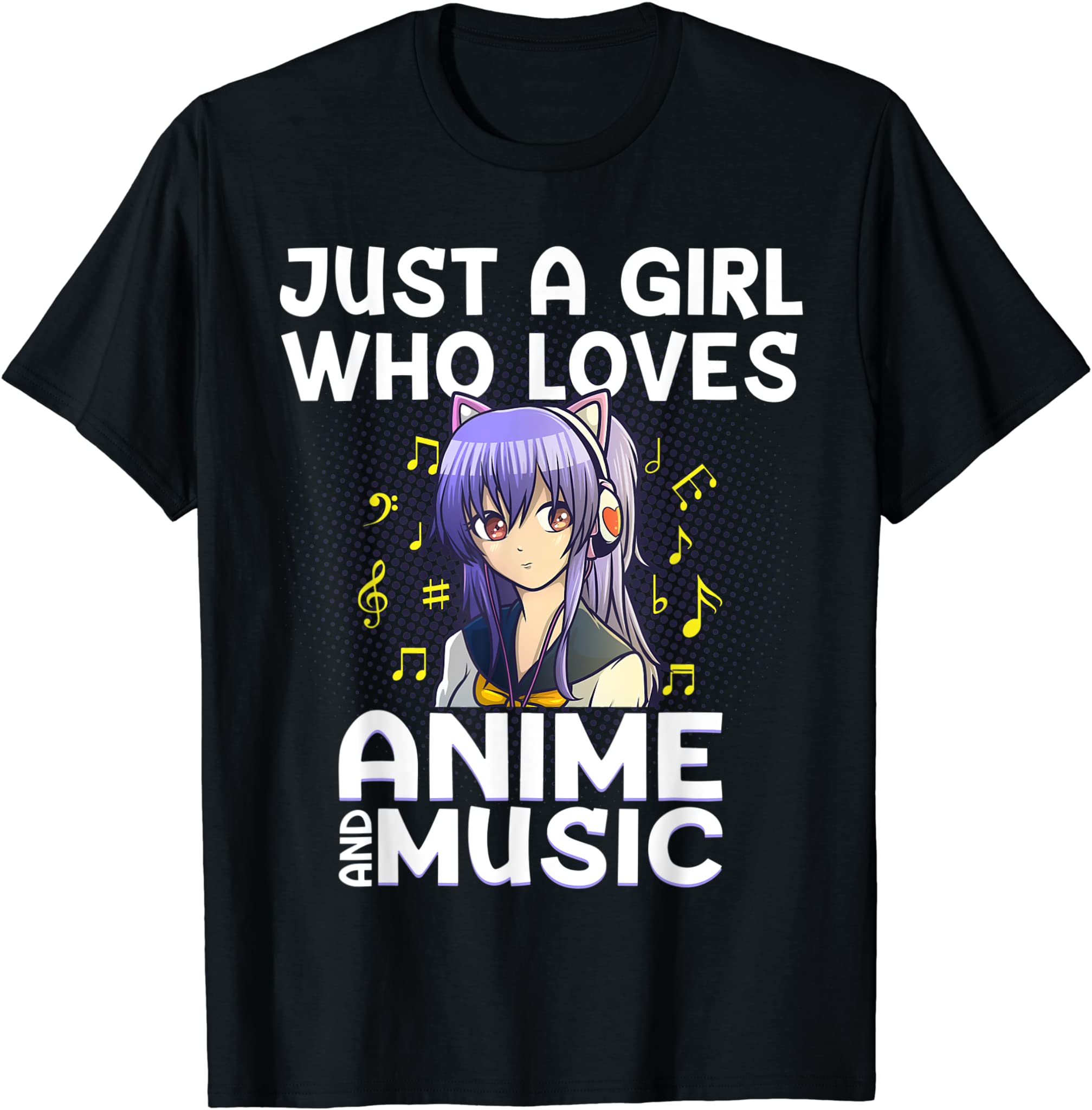 Anime Art For Women Teen Girls Anime Merch Music Anime Lover T-Shirt