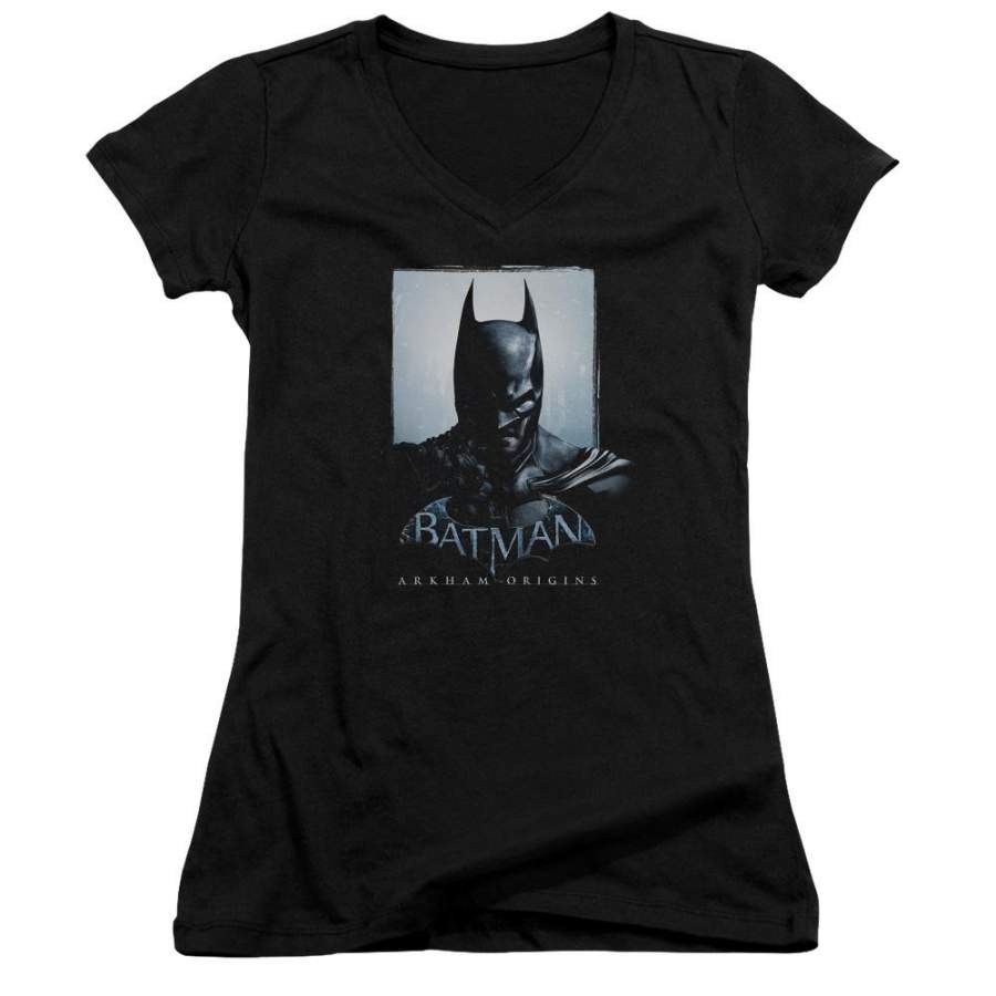 Batman – Arkham Two Sides Juniors V-Neck T-Shirt