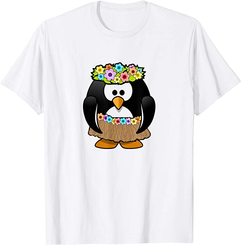 Penguin Hawaiian Hula Dance T-Shirt