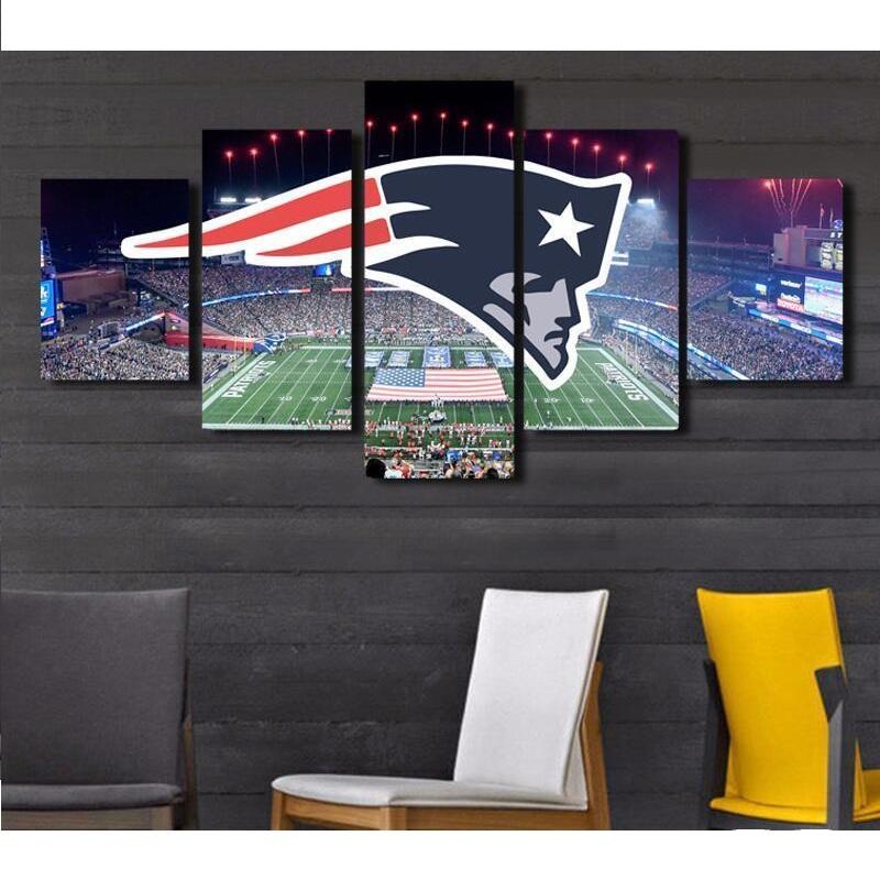 New England Patriots Canvas Wall Art For Living Room Bedroom Wall Decor 9981