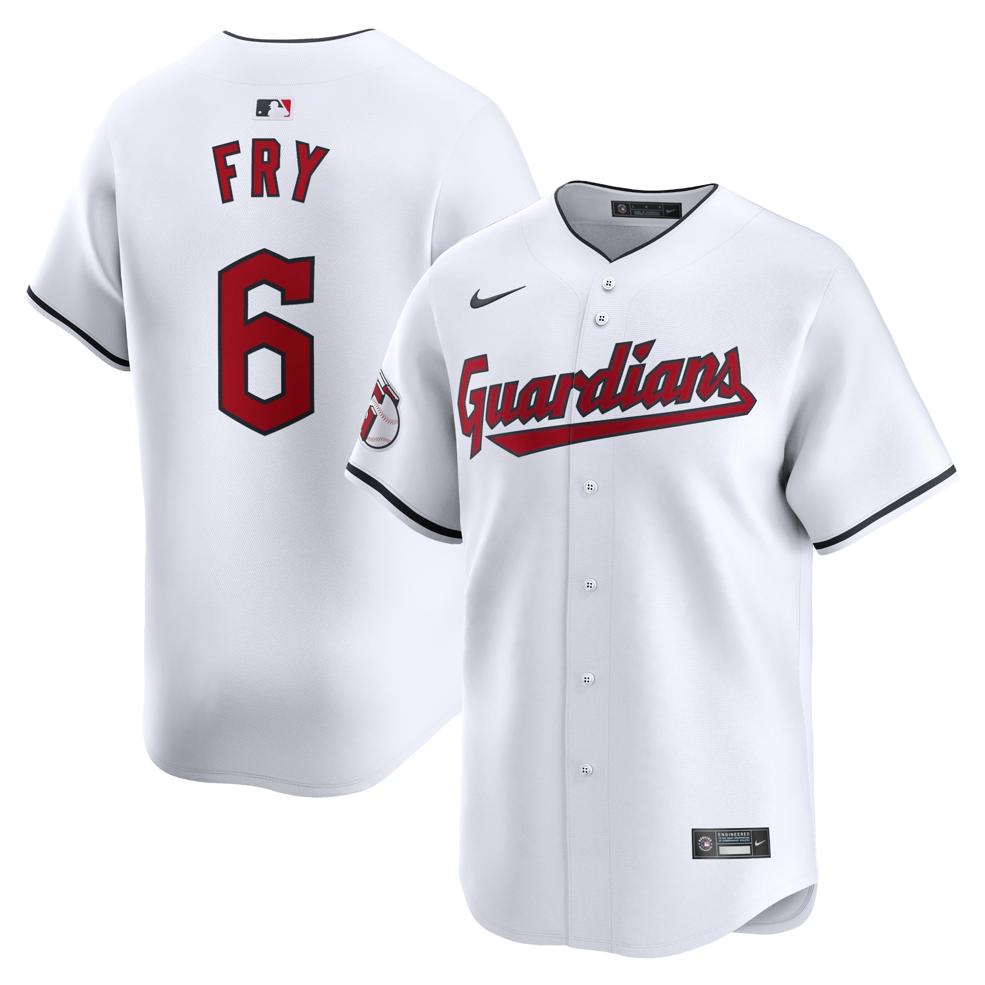 David Fry Cleveland Guardians Home Limited Player Jersey – White